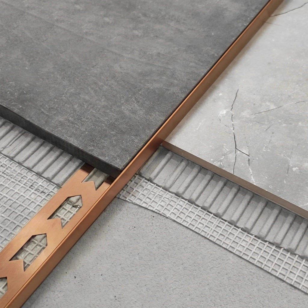 Profilo Doccia Pendenzato 100cm Brush Copper destra
