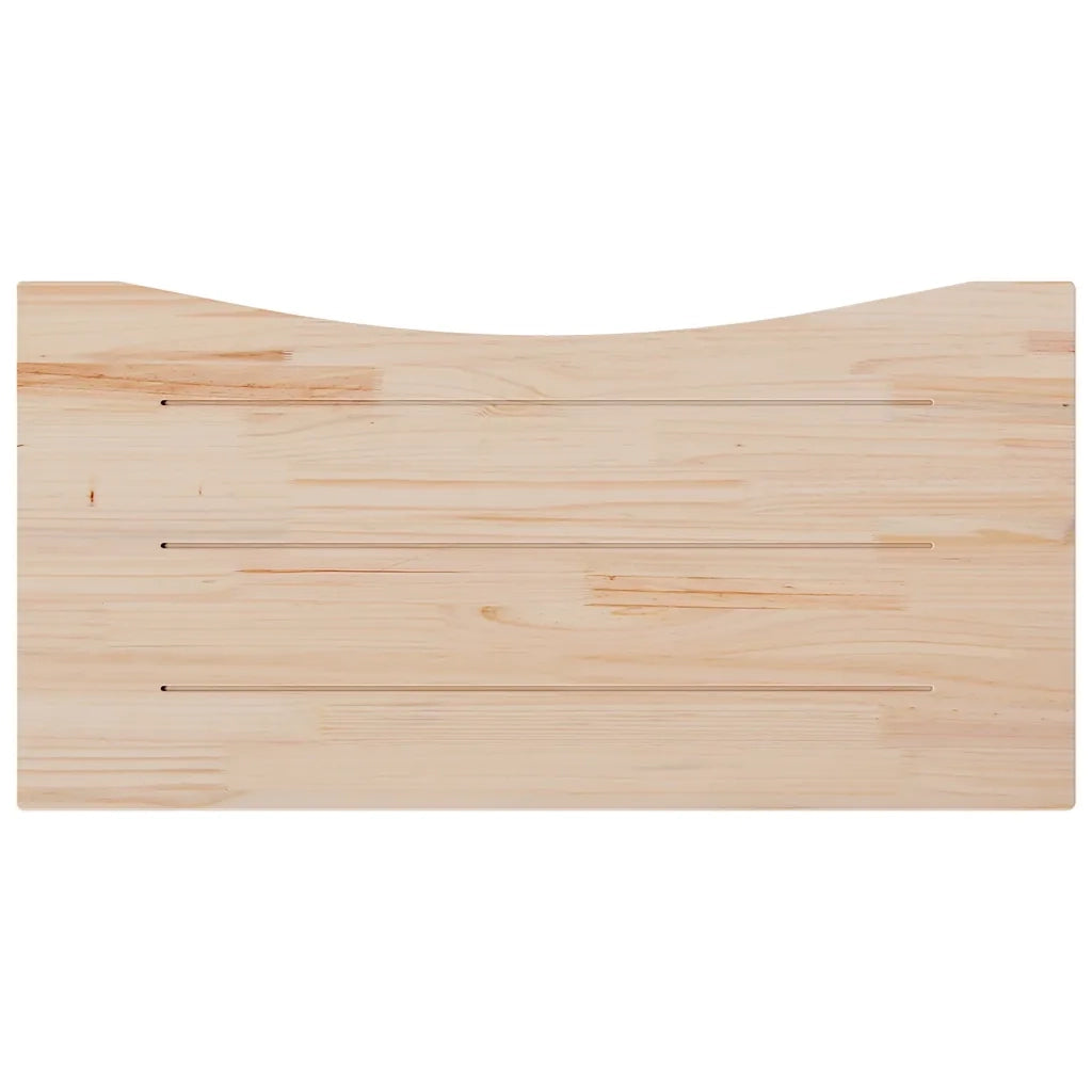 Piano Scrivania 110x60x2,5 cm in Legno Massello di Pino