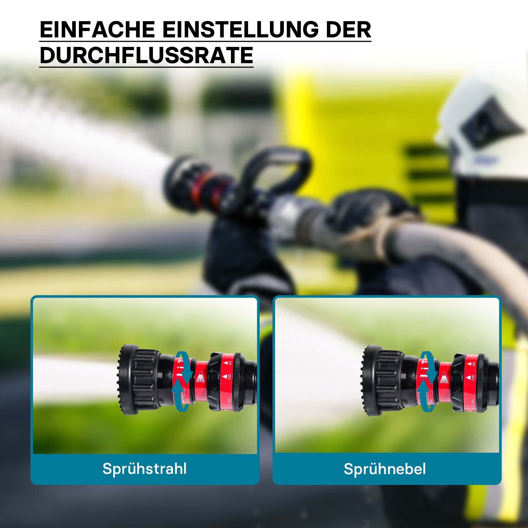 Lancia antincendio per vigili del fuoco tubo di tipo C 150/200/350/450 l/min