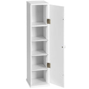 Portarotolo salvaspazio 16 x 17 x 69 cm contenitore moderno e pratico in MDF bianco 20_0013692