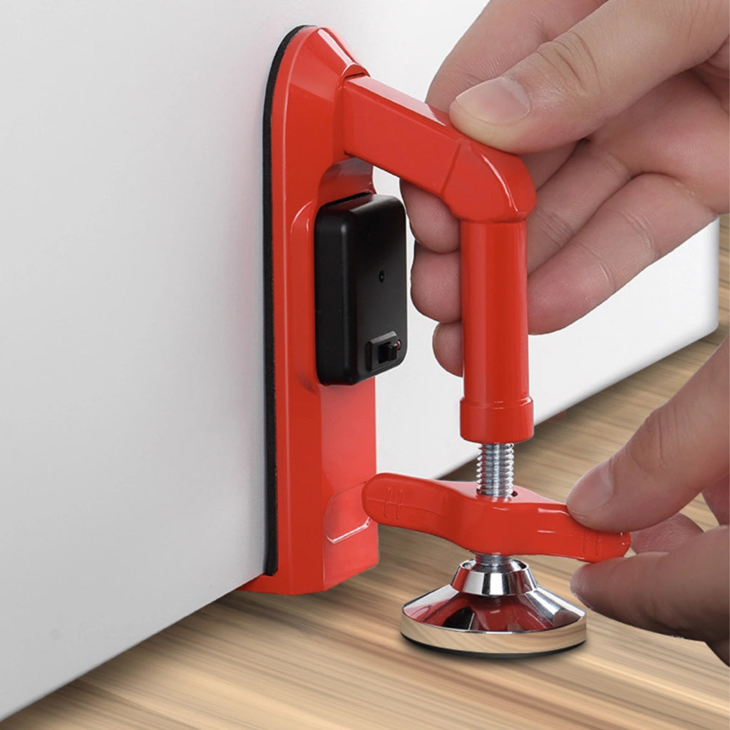 Blocco porta portatile con allarme 80 dB, rosso