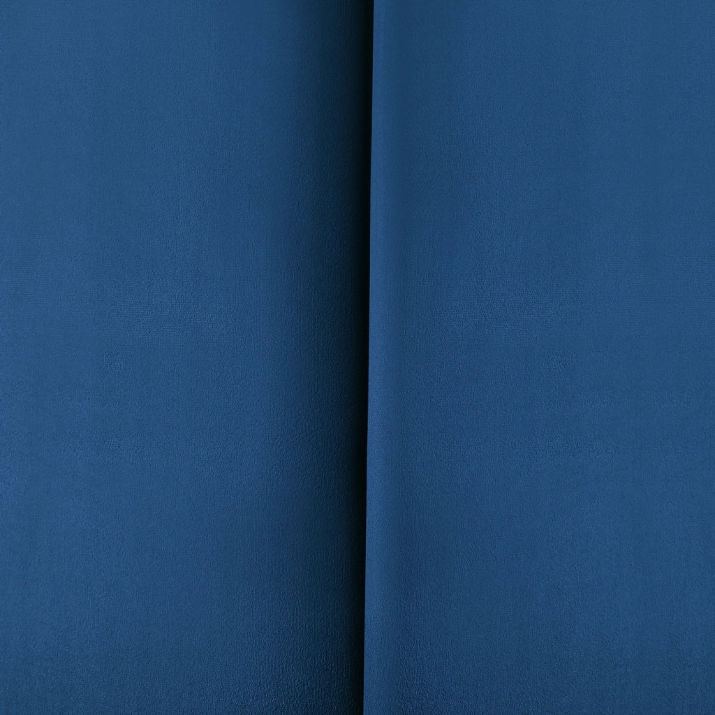 Set Carpino di 3 Pannelli Murali Imbottiti Rivestiti in Tessuto Velluto Blu Marino 60x30 cm [neu.haus]