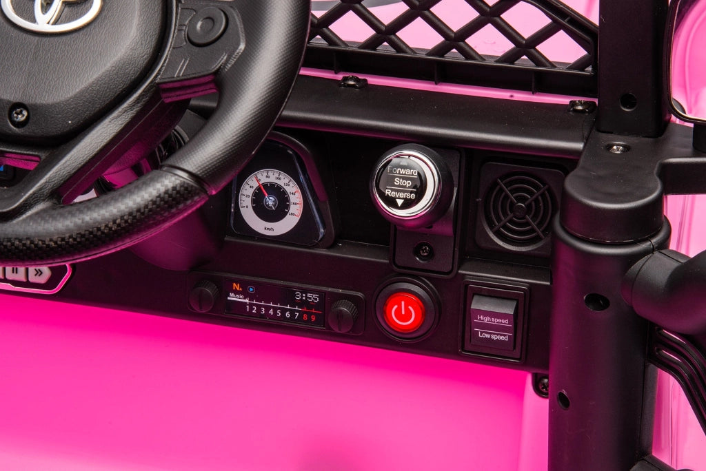 Macchina Elettrica per Bambini 12V Toyota Cruiser Rosa