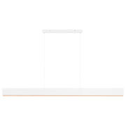 Lampada a sospensione a LED, base in ferro bianco paralume in legno, stile scandinavo dimmer da soffitto lunghezza del cavo regolabile