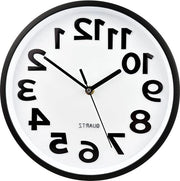 Orologio da parete moderno silenzioso per cucina soggiorno camera da letto ufficio - Dimensione grande display numerico 3D - Funziona con batterie - Bianco
