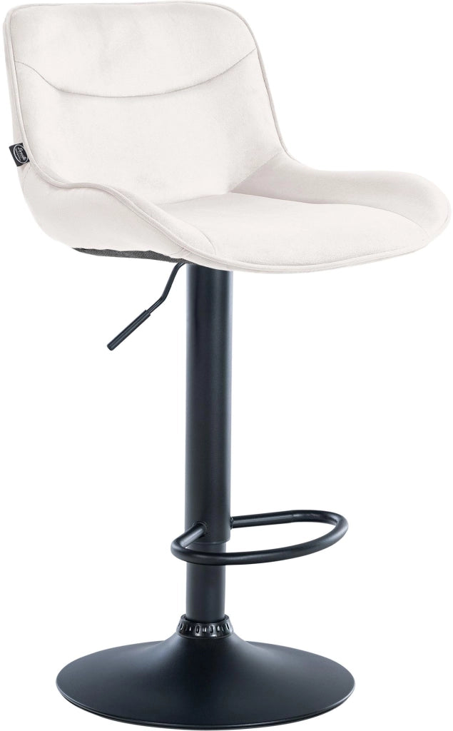 Barhocker Vonore Samt schwarz