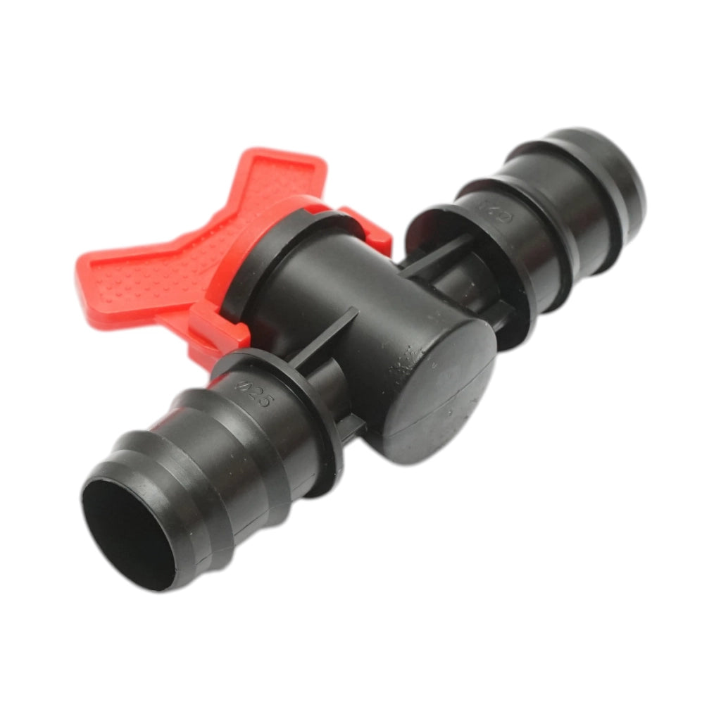 Rubinetto gocciolatore uguale 25x25 mm per sistemi di irrigazione