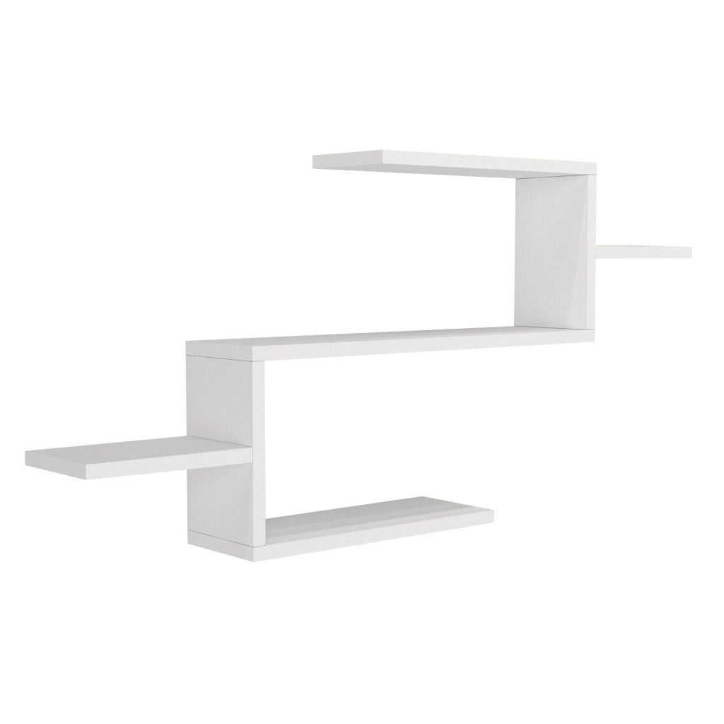 Libreria in legno "Twist" - 104 x 14 x 49 cm - Bianco