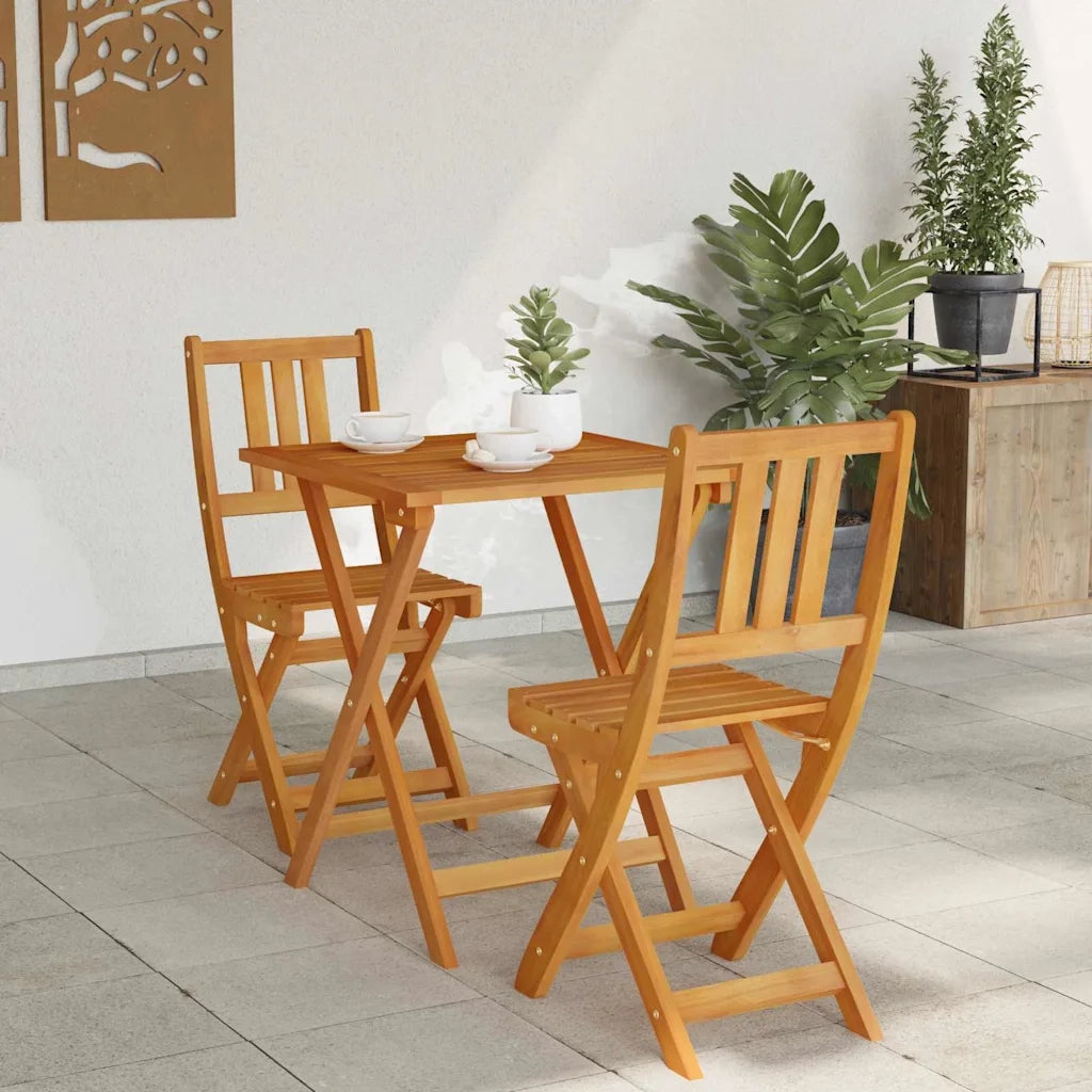 Set bistrot 3 pcs Olio Naturale Legno di Acacia Massello 4105509