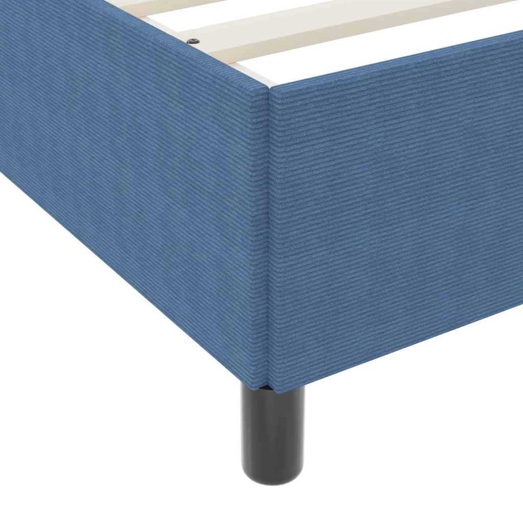Struttura Letto Blu 90x190 cm in Tessuto Corduroy