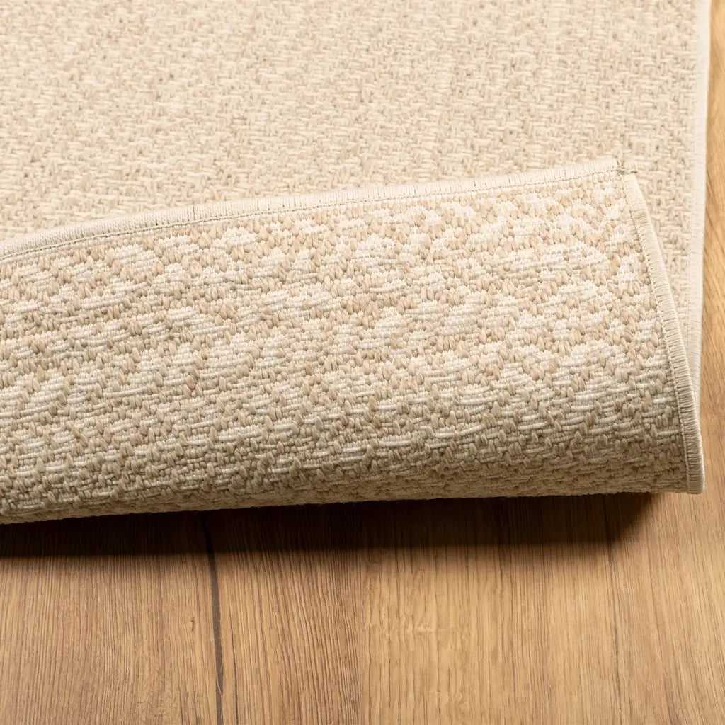 Tappeto ZIZUR Beige 140x200 cm Aspetto Iuta Interni ed Esterni 4010395