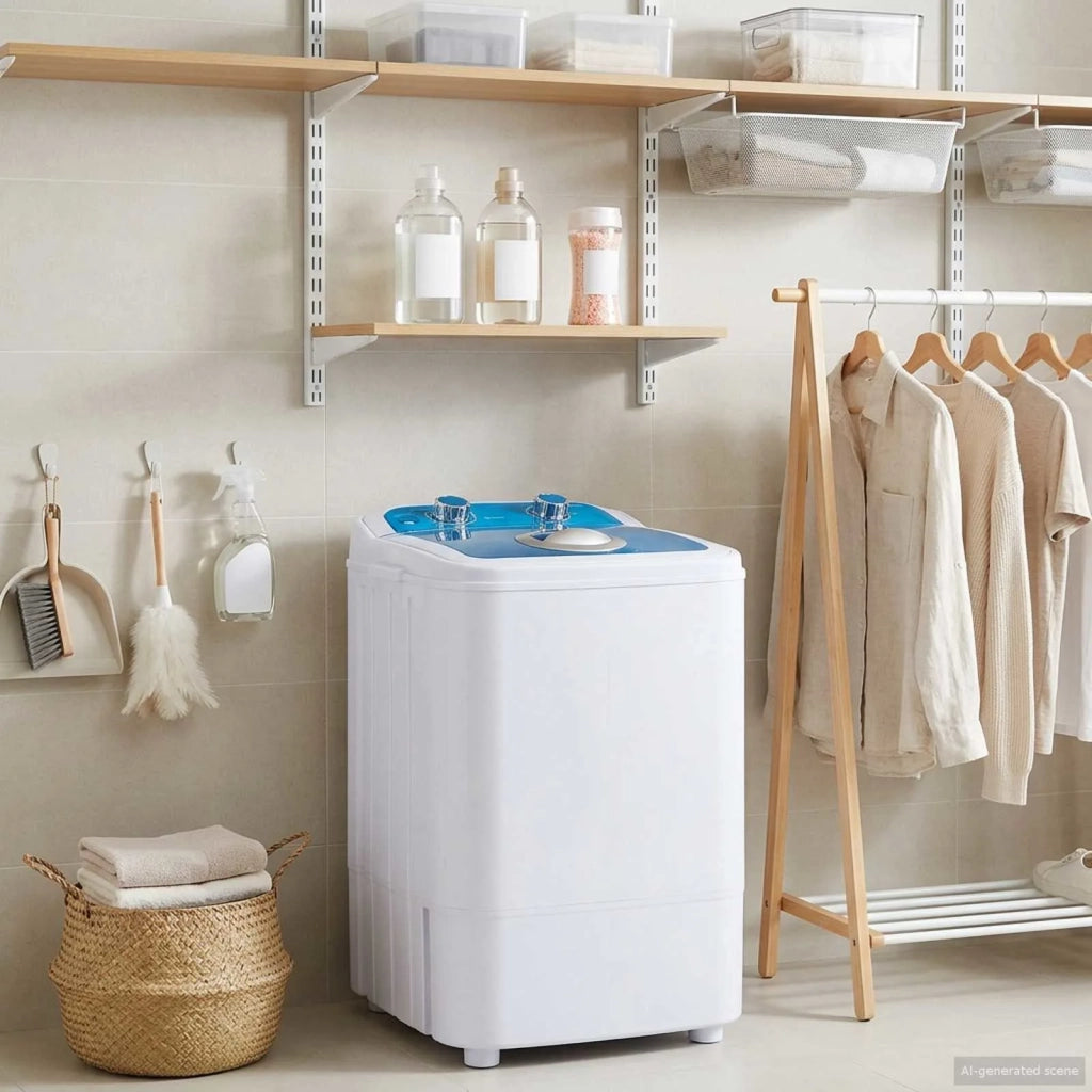 Mini lavatrice con vasca singola 4,6 kg Blu e Bianco 42039110