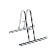 Andrys Rastrelliera Bici 1 Posto Alto Modulabile Acciaio Zincato Argento