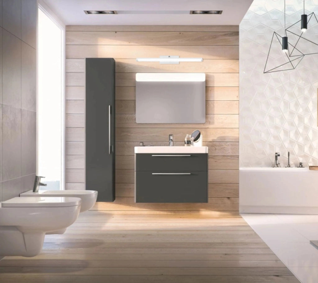 Lampada Da Parete Da Bagno Led Sopra Specchio 12w 50cm APP374-1W Bianco