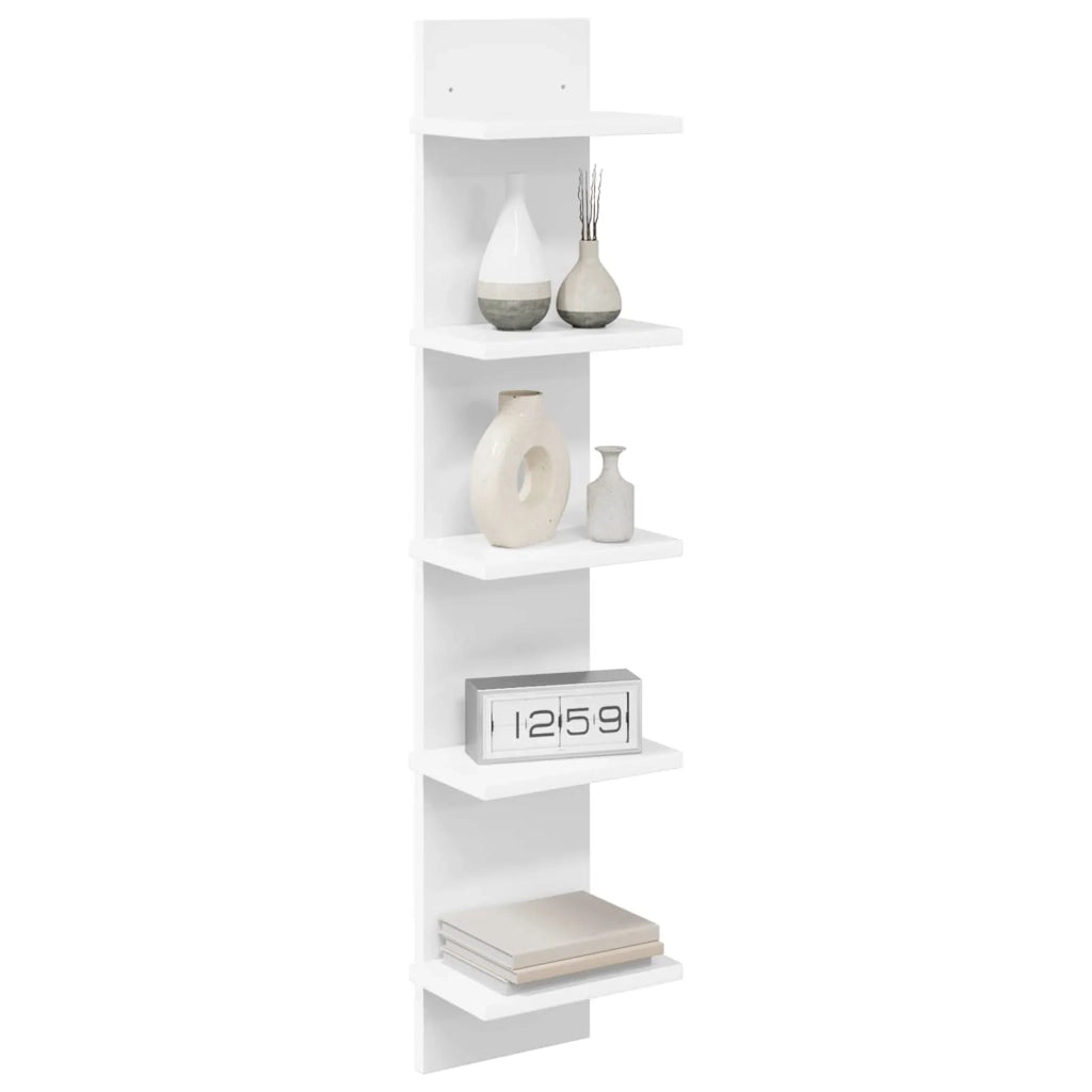 Scaffale da parete Bianco 22 x 15 x 100 cm Legno ingegnerizzato 8012420