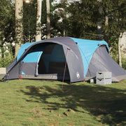 Tenda da Campeggio a Cupola per 4 Persone-Tenda per Escursionismo Blu Impermeabile 456813