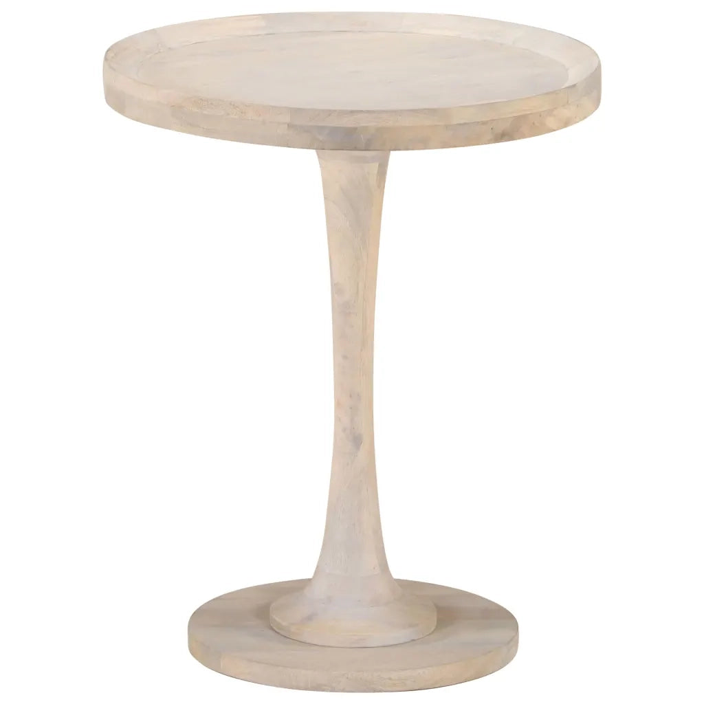Tavolino di Servizio Ø60x75 cm in Legno Massello di Mango 320598