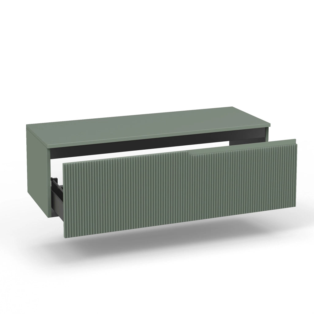 Composizione vasca DX 4 pezzi VENERE verde salvia
