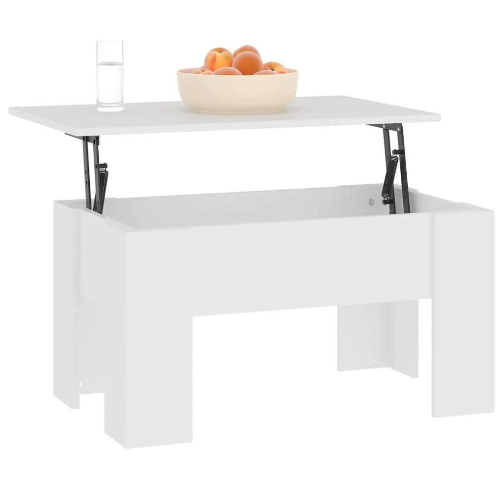 Tavolino da Salotto Bianco 79x49x41 cm in Legno Multistrato cod mxl 8941