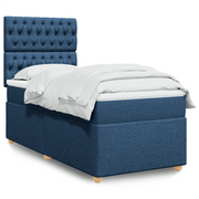 Giroletto a Molle con Materasso Blu 90x190 cm in Tessuto 3291148