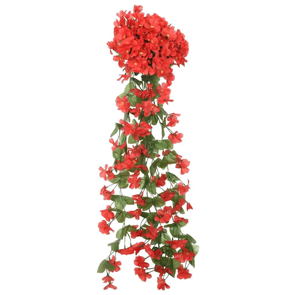 Ghirlande Fiori 3 pz Rosso 85 cm 359053