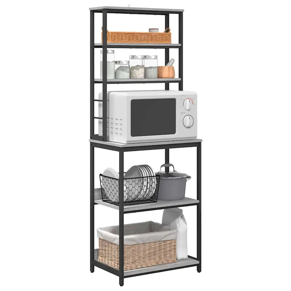 Mensola da cucina Grigio Sonoma 60 x 40 x 168 cm 883883
