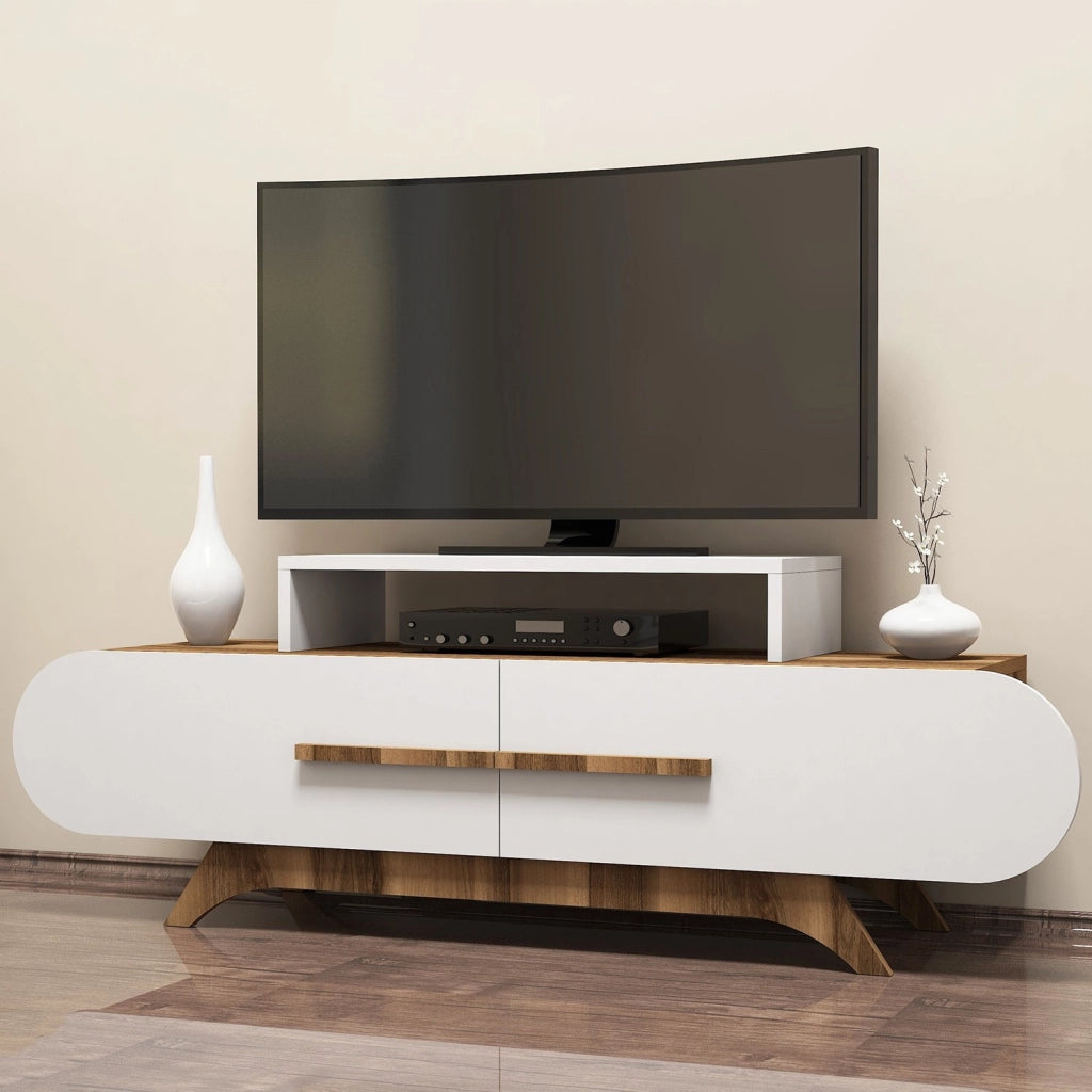 Mobile TV in legno "Rose" - 145 x 36 x 49 cm - Bianco