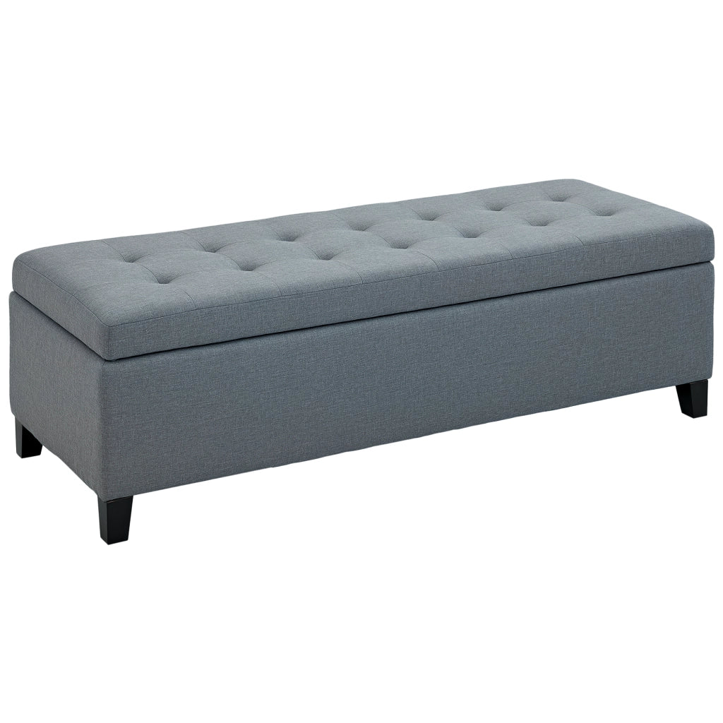 Divano con cassetti ¨C zephmum ¨C grigio 125x49x41 cm