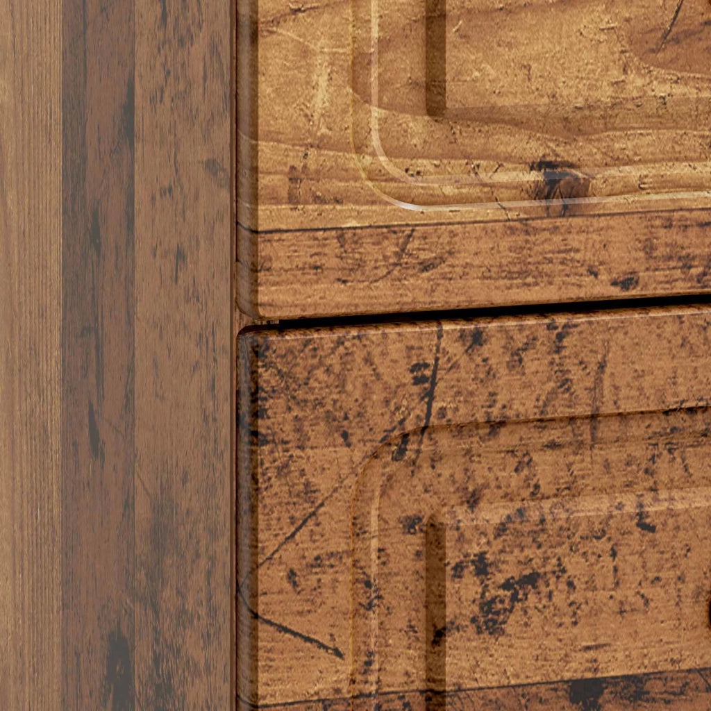 Armadio da Notte 2 pcs Legno antico 43 x 34,5 x 44,5 cm 895692