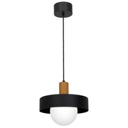 Lampada sospensione Luminex Canan sfera vetro Ø29 E27