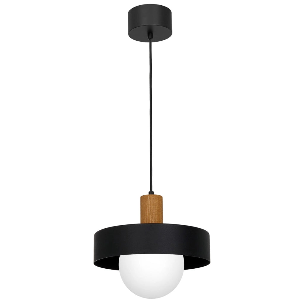 Lampada sospensione Luminex Canan sfera vetro Ø29 E27