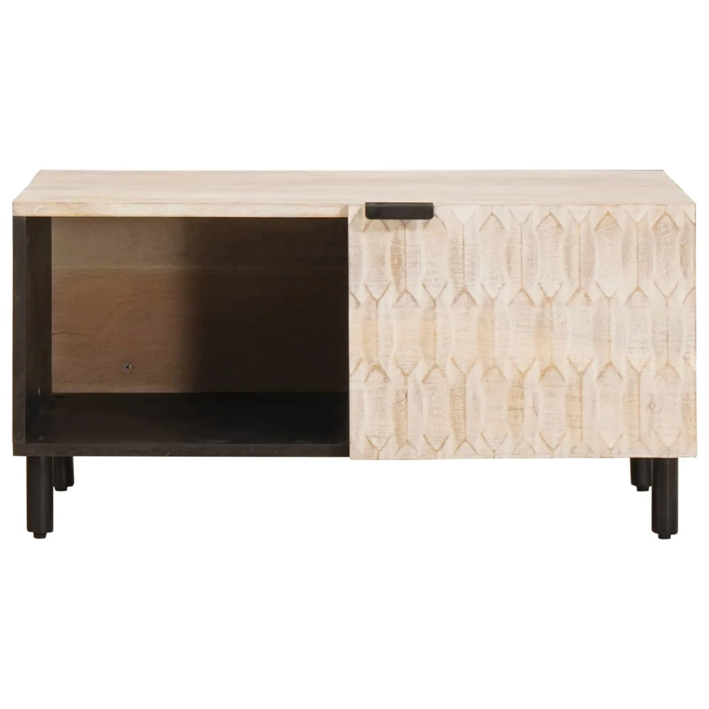 Tavolino da salotto Bianco 80 x 50 x 40 cm