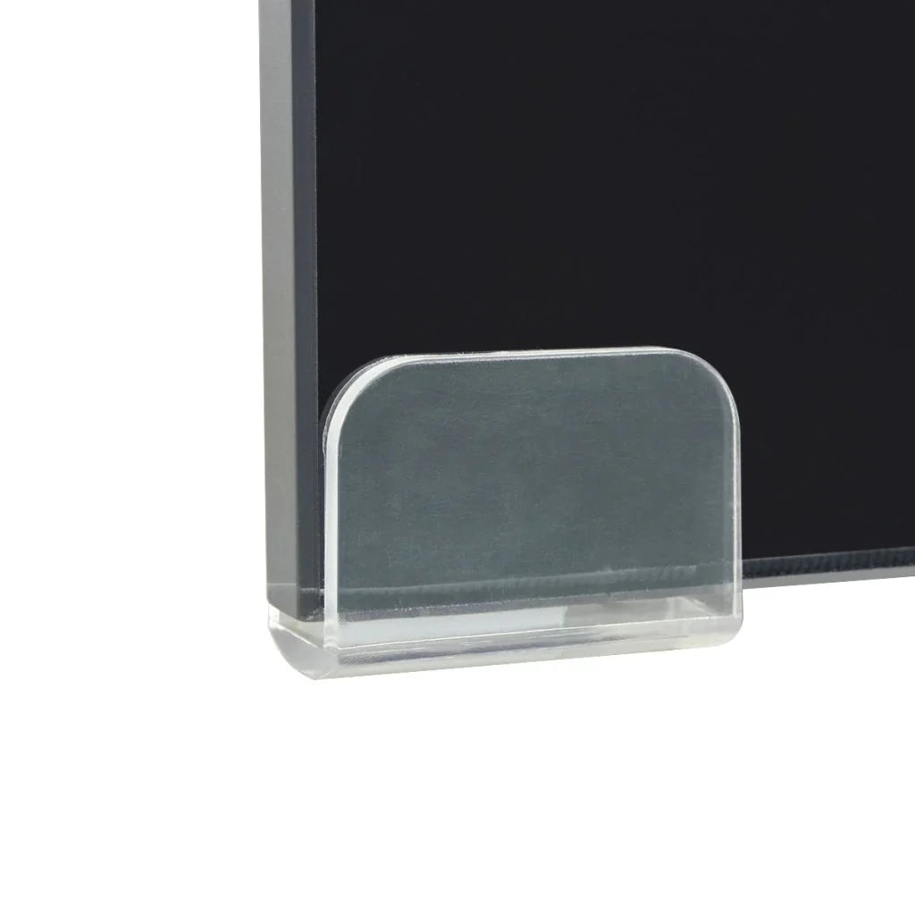 Mobile TV credenza design pratico supporto per monitor 100 cm vetro nero 2502051