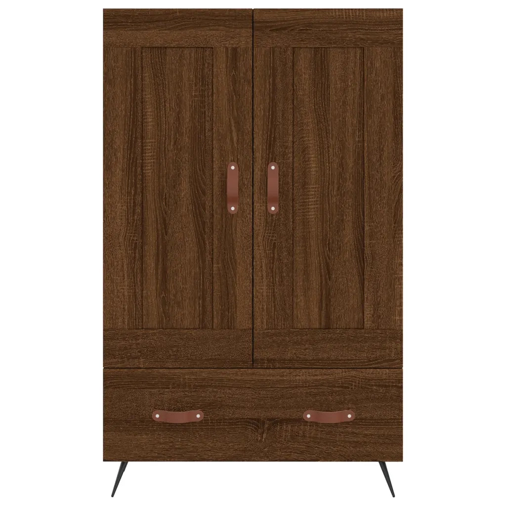 Credenza Rovere Marrone 69,5x31x115 cm in Legno Multistrato 830299