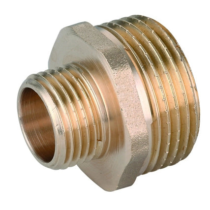 NIPPLE DIRITTO RIDOTTO MM OTTONE GIALLO- 11/4 x 1- TIEMM- pezzi 1