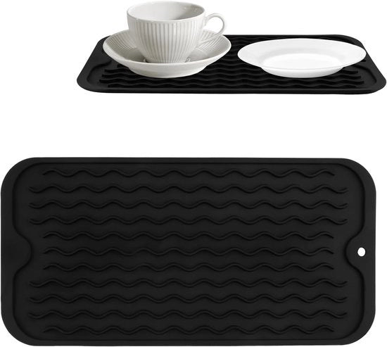 Mat di Aria Silicone Termoresistente Antiscivolo 30 x 15 cm - Servizio Cucina Resistenti alla Lavastoviglie