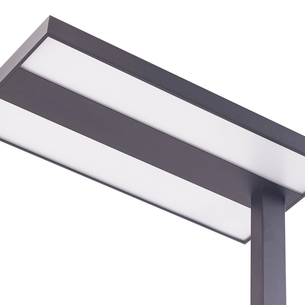 Lampada a LED da terra in alluminio nero altezza 197 cm Manopola Interruttore Dimming Illuminazione moderna industriale Casa Ufficio