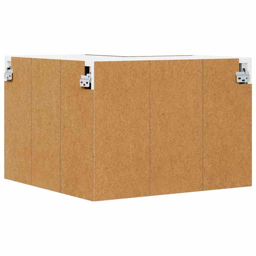 Armadio pensile Rovere Affumicato e Bianco 57 x 57 x 40 cm 884190