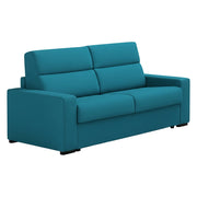 Marcon, Divano Letto 3 Posti Sfoderabile Made in Italy, 220x95 cm Azzurro