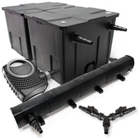 Set Filtro laghetto 60.000l Chiarificatore 72W Pompa NEO10000 80W