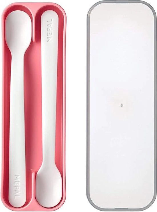 Set di Cucchiai per Biberon - Cucchiai per Bambini - Cucchiaio per Nutrizione - Set di Cucchiai per Bambini - Resistente alla Lavastoviglie - Senza BPA - Set da 2 - Trattamento a Doppio Corno