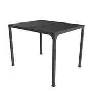 Pergola bioclimatica da giardino in alluminio 240x300 cm – tettoia con lamelle orientabili 90° – grigio antracite – PER2430BI Foresta