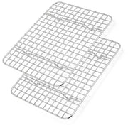 Set di raccordi per piatti in acciaio inox, 2 pezzi, per piatti e raffreddamento, 24,8 x 18,9 x 1,8 cm, resistente all'acqua calda del lavastoviglie