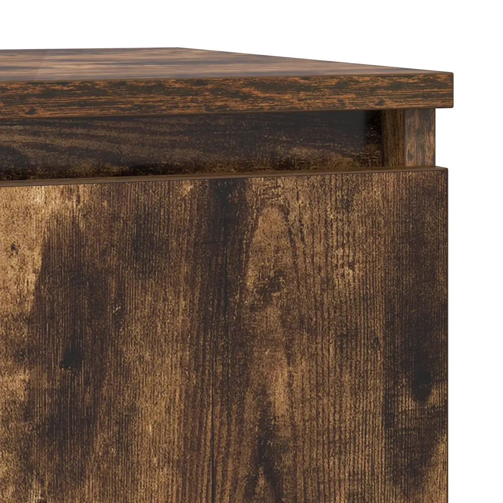 Credenza Rovere Fumo 29,5x34x76 cm in Legno Multistrato 861611