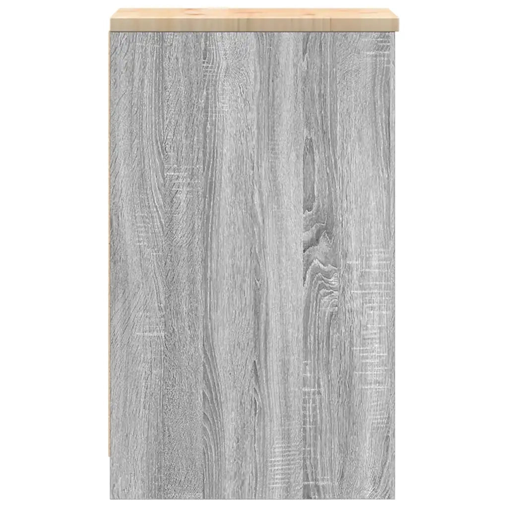 vidaXL Armadietto da Garage Grigio Sonoma 30x51x85 cm