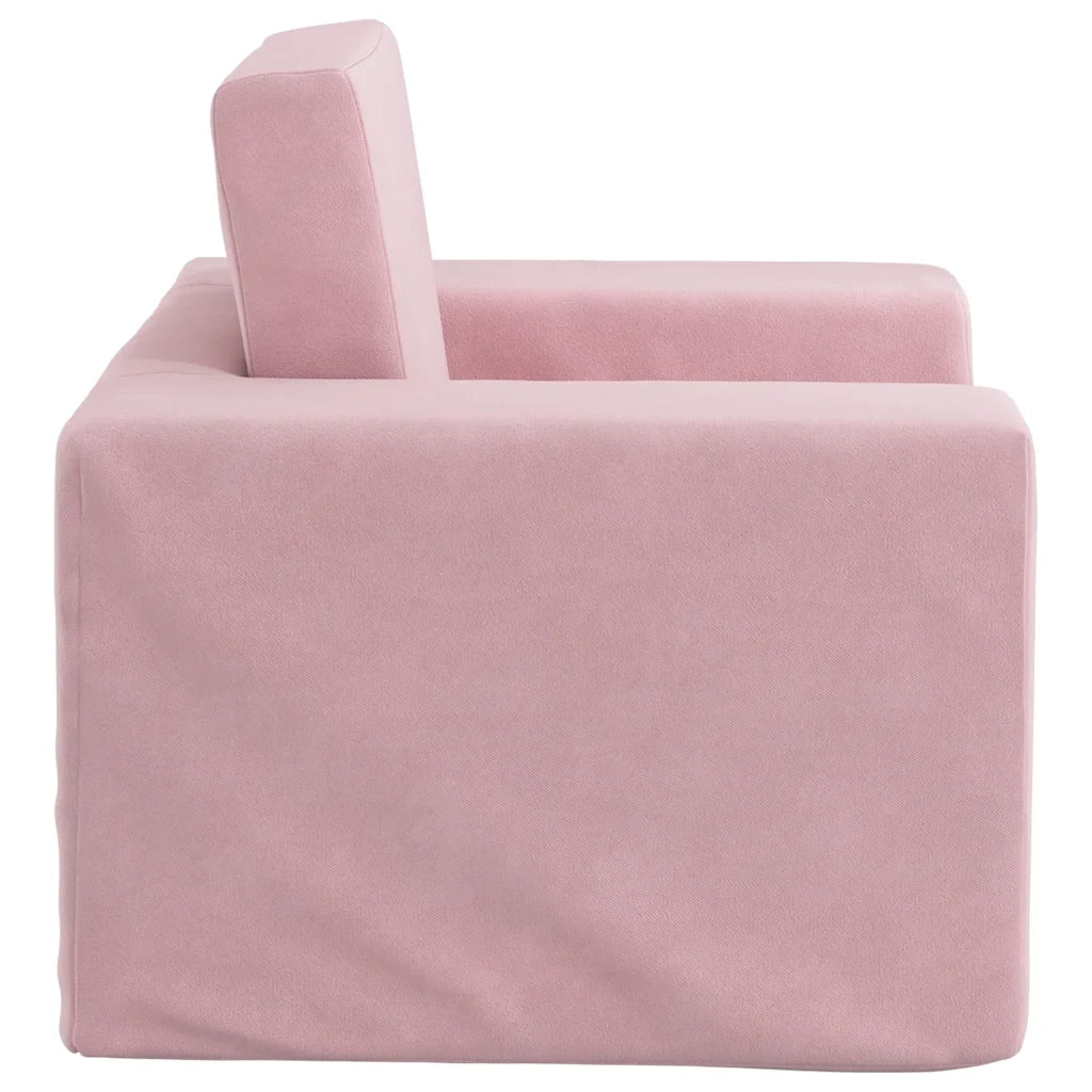 Divano per Bambini | Letto Infantile | Lettino Rosa in Morbido Peluche