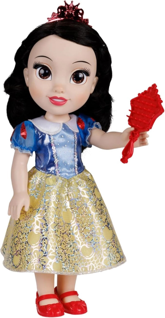 Disney Princess ? bambola 38 cm di Biancaneve, con i suoi abiti iconici arricchiti da dettagli glitterati, tiara scintil