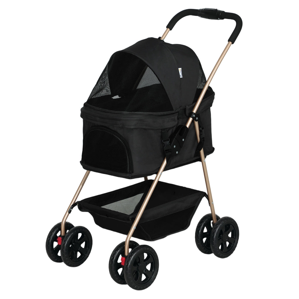 Cestino per Cani Pieghevole 3 in 1 con Borsa ¨C Zephmum ¨C Nero