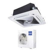 Climatizzatore Condizionatore Haier Cassetta 90x90 Round Flow 48000 Btu ABH140K1ERG Monofase R-32 Wi-Fi Optional con Pannello No Sensor Incluso Comando a filo Haier YR-E17A