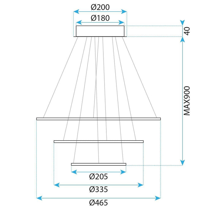 Lampada Da Soffitto Led G041-3cp Brush Gold